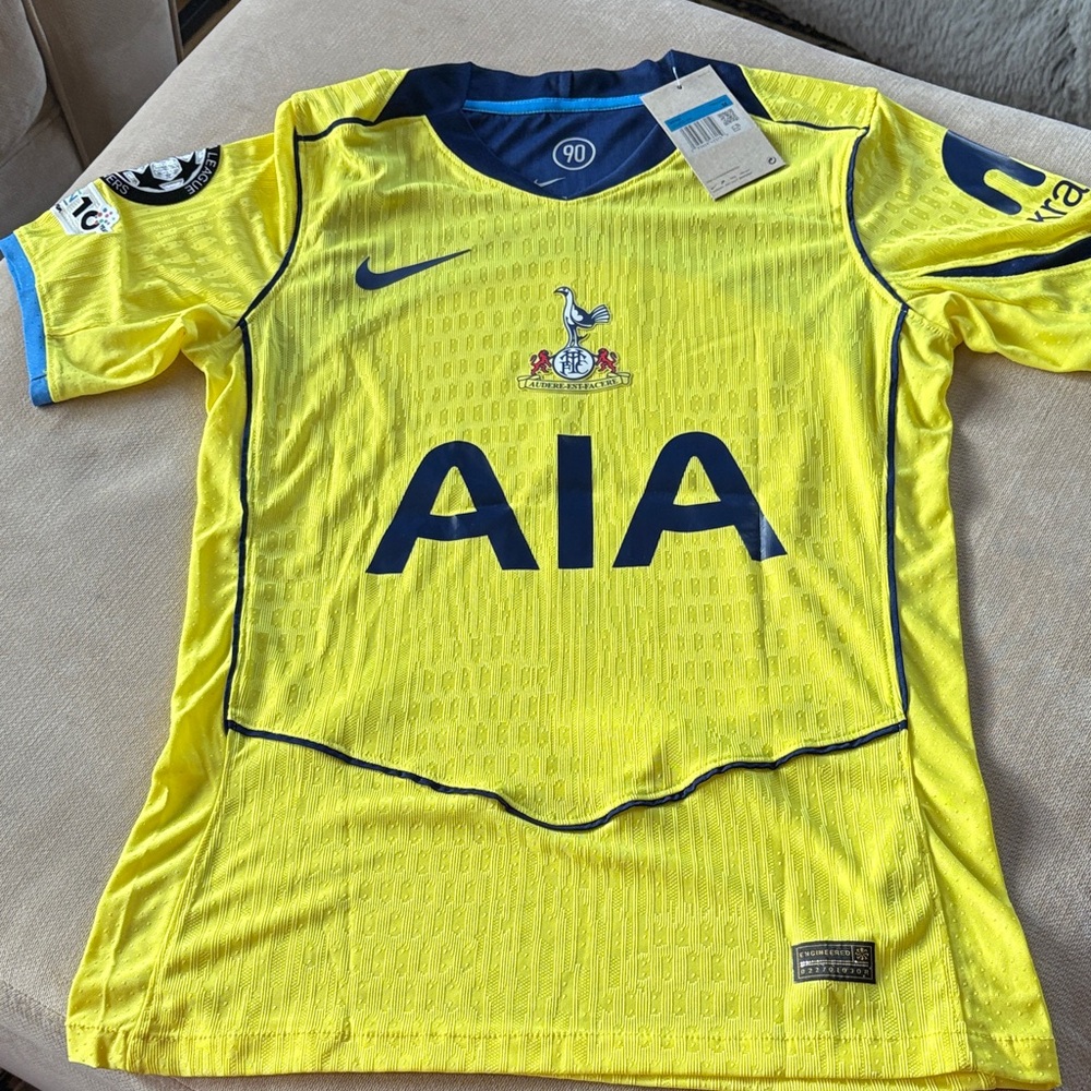 Nike Yellow Tottenham Hotspur Soccer Jersey